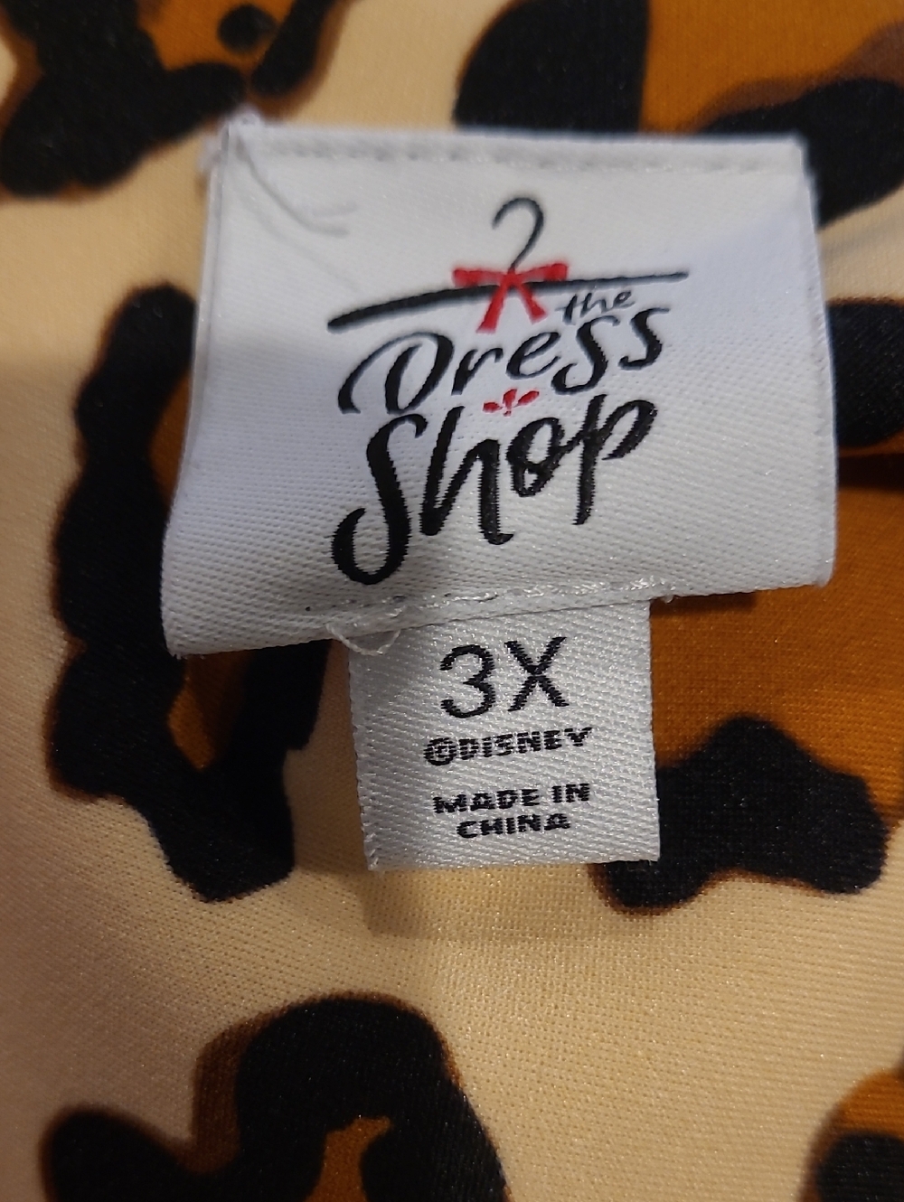The Dress Shop Disney Leopard Print Dress Size 3X - Picture 7 of 8